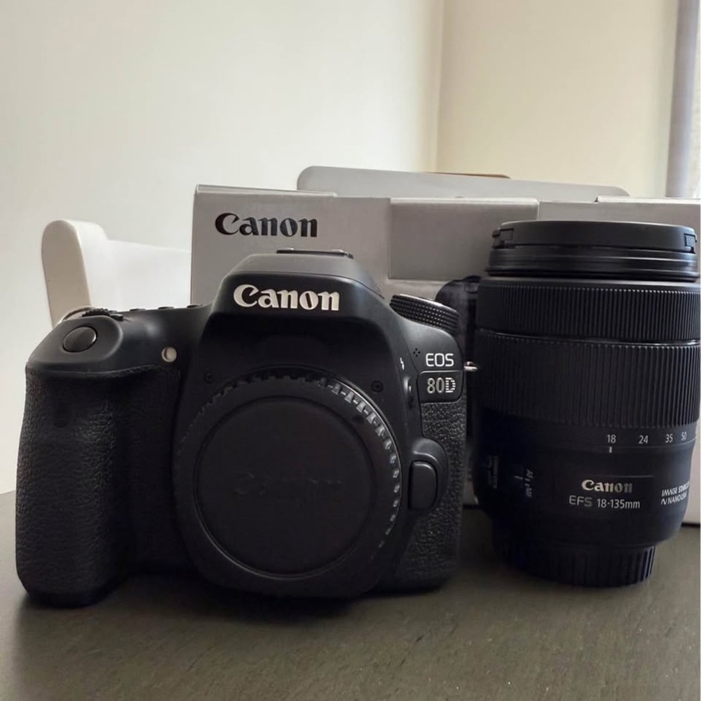 Canon EOS 80D Black Digital Camera with Lens